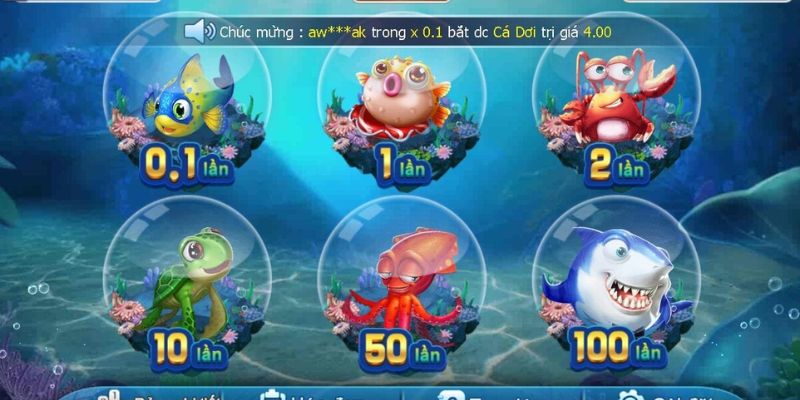 Bắn cá là một tựa game đòi hỏi kỹ năng từ người chơi